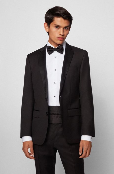 Premium Silk Tuxedo Cummerbund and Self Tie Bow Tie Set 