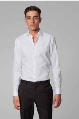 hugo boss french cuff shirt