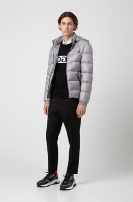 hugo boss reverse logo hoodie