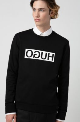 boss hugo boss logo sweatshirt black