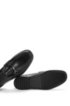 Moccasins in smooth leather with a low heel: 'Clamoc', Black