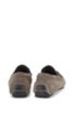 Leather moccasins with metal detailing: 'Driprin', Grey