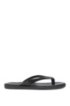 Leather toe separator sandals: 'Hampeg', Black