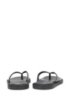 Leather toe separator sandals: 'Hampeg', Black