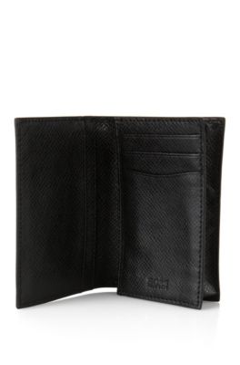 hugo boss signature collection wallet in palmellato leather