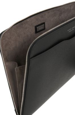 hugo boss computer bag leather