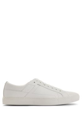 hugo boss white leather sneakers