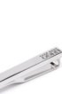 Fix-fastening tie clip with engraved logo, Silver