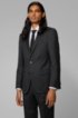 Slim-fit jacket in virgin wool, Black