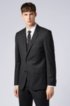 Slim-fit jacket in virgin wool, Dark Grey