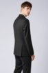 Slim-fit jacket in virgin wool, Dark Grey