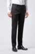 Slim-fit trousers in pure virgin wool, Black