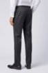 Slim-fit trousers in pure virgin wool, Dark Grey