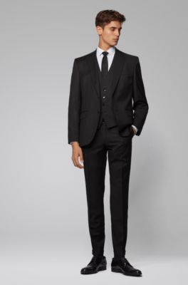 hugo boss charcoal suit