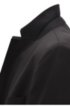Regular-fit virgin wool jacket with AMF stitching, Black