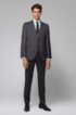 Regular-fit virgin wool jacket with AMF stitching, Dark Grey