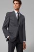 Regular-fit virgin wool jacket with AMF stitching, Dark Grey
