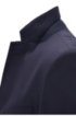 Regular-fit virgin wool jacket with AMF stitching, Dark Blue