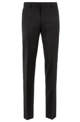 Regular-fit trousers in virgin-wool serge