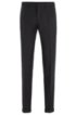 Extra-slim-fit trousers in virgin wool, Black