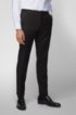 Extra-slim-fit trousers in virgin wool, Black