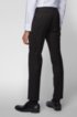 Extra-slim-fit trousers in virgin wool, Black