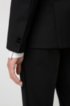Slim-fit dinner jacket with silk facings, Black