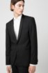 Slim-fit dinner jacket with silk facings, Black