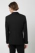 Slim-fit dinner jacket with silk facings, Black