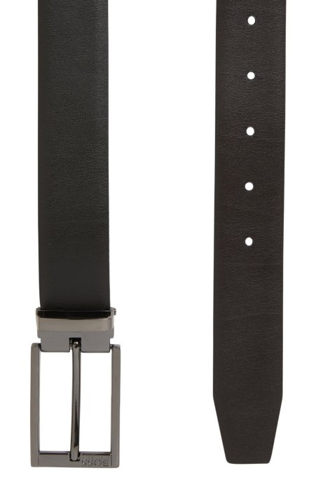 Boss Cintura In Pelle Bicolore Reversibile Con Dettagli