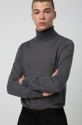 hugo boss turtle neck jumper mens