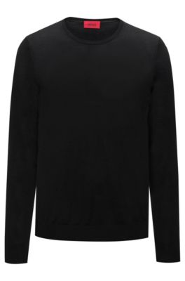 hugo boss jumper black and white