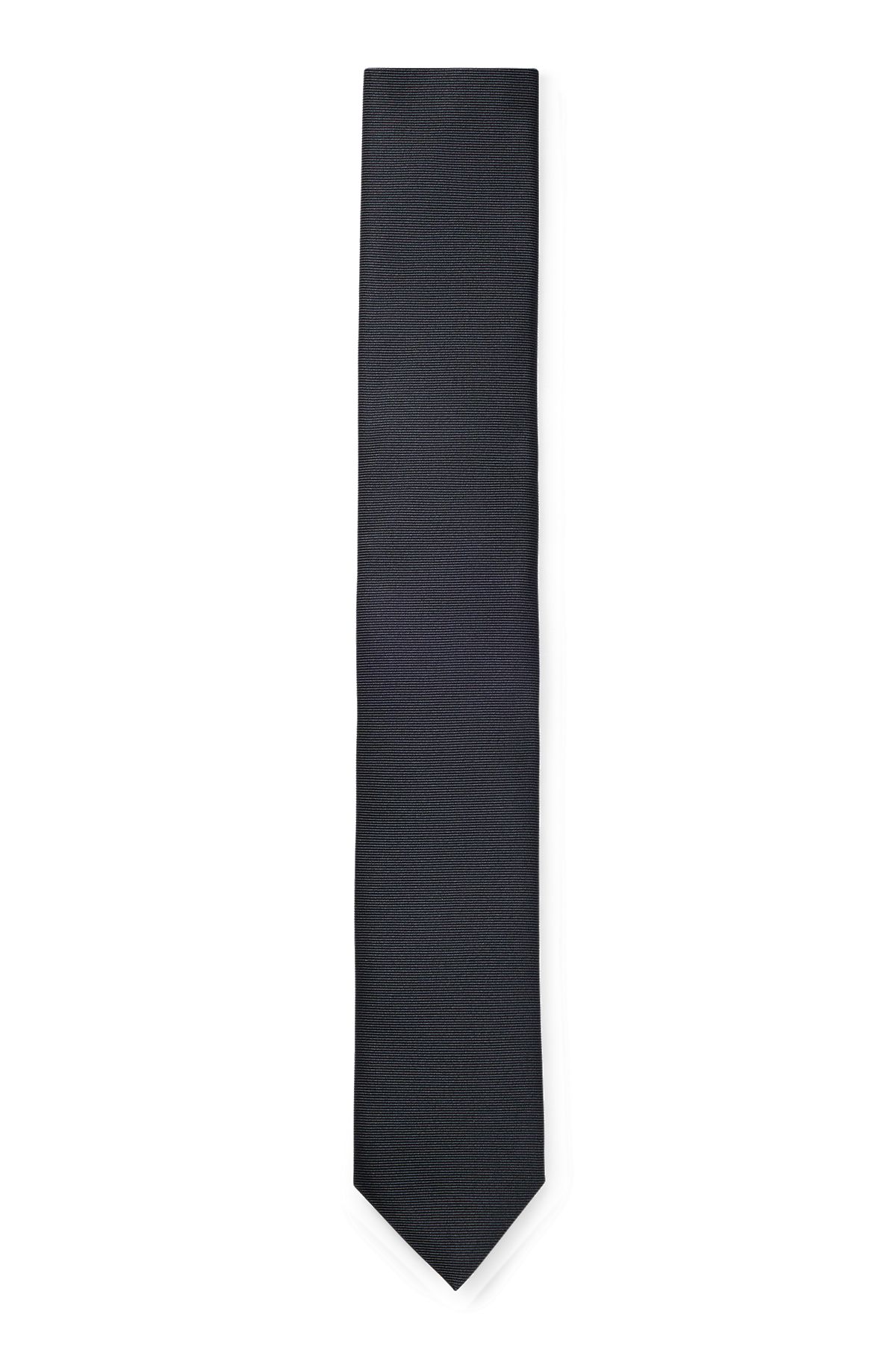 Krawatte aus reinem Seiden-Twill, Schwarz