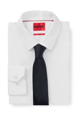 Cravate jacquard en pure soie à monogramme intégral HUGO BOSS Homme Accessoires Cravates & Pochettes Cravates 