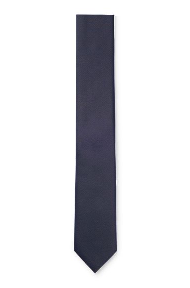 Krawatte aus reinem Seiden-Twill, Dunkelblau