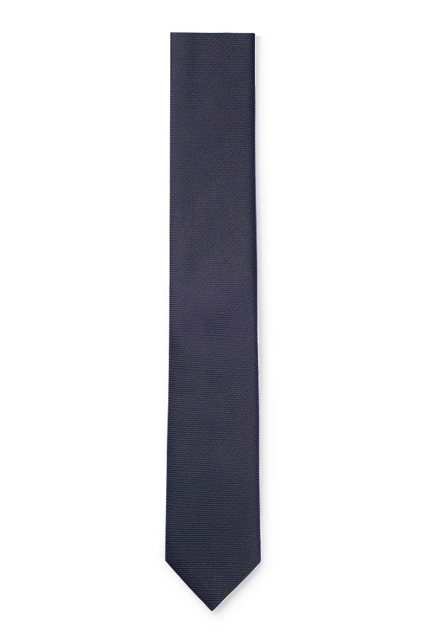 Krawatte aus reinem Seiden-Twill, Dunkelblau