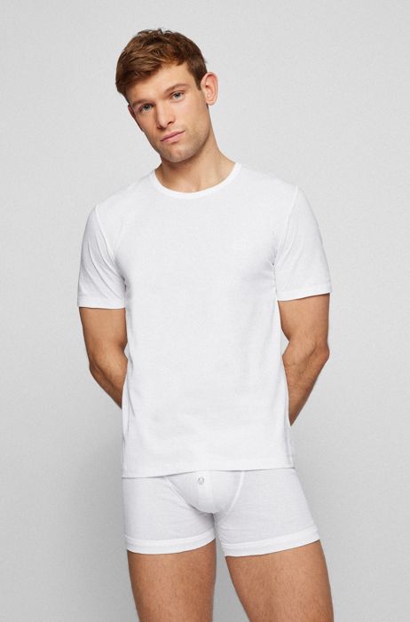 - Three-pack of underwear T-shirts in cotton