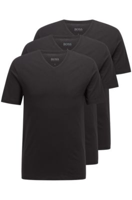 Three-pack of V-neck underwear T-shirts 