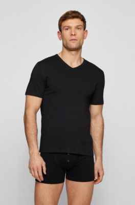 Three-pack of V-neck underwear T-shirts 