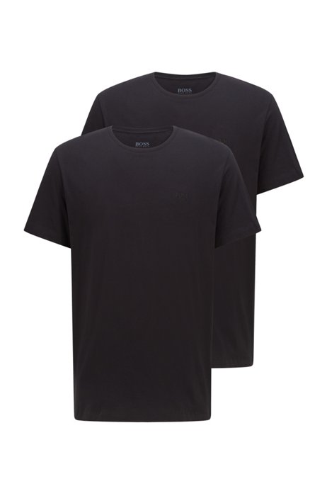 Two-pack of underwear T-shirts in cotton, Black