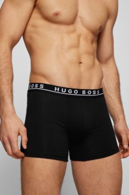 HUGO BOSS Hugo Boss Cotton Stretch MultiColoured 3 in a pack Boxers Briefs For Men 