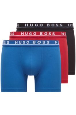 Hugo Boss 3-Pack Woven Boxers - Blue - Galvin for Men