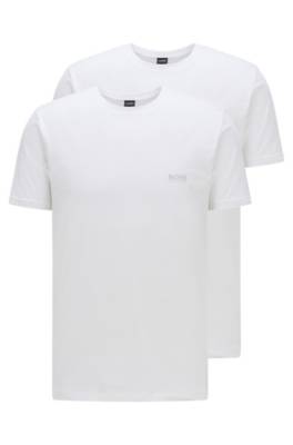 Lot de deux t-shirts avec logo sur la poitrine