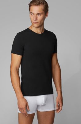 BOSS - Slim-fit underwear T-shirt with 