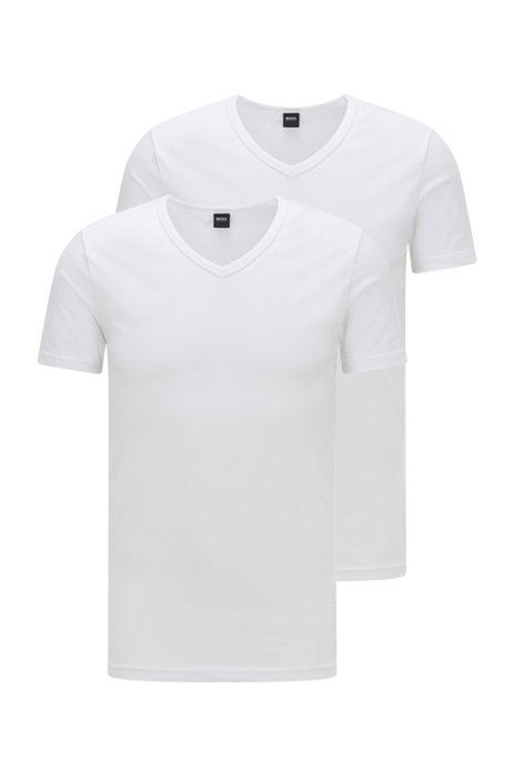 Two-pack of slim-fit underwear T-shirts, White