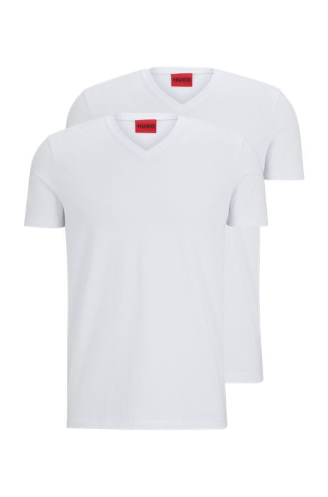 2 pack Unisex Plain White Cotton T Shirt 