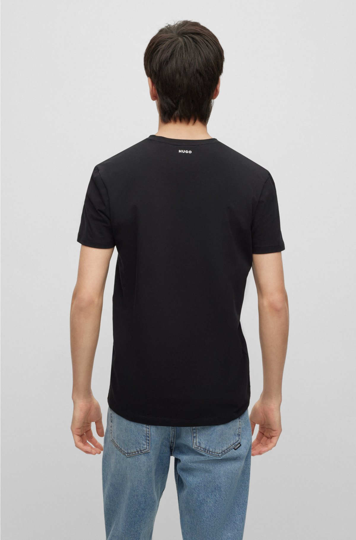 HUGO - T-Shirts Slim-Fit Stretch-Baumwolle aus Zweier-Pack