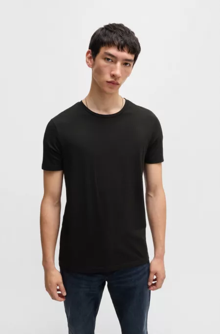 Two-pack of slim-fit T-shirts in stretch cotton