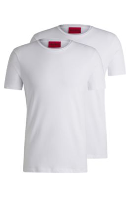 hugo boss white v neck t shirt