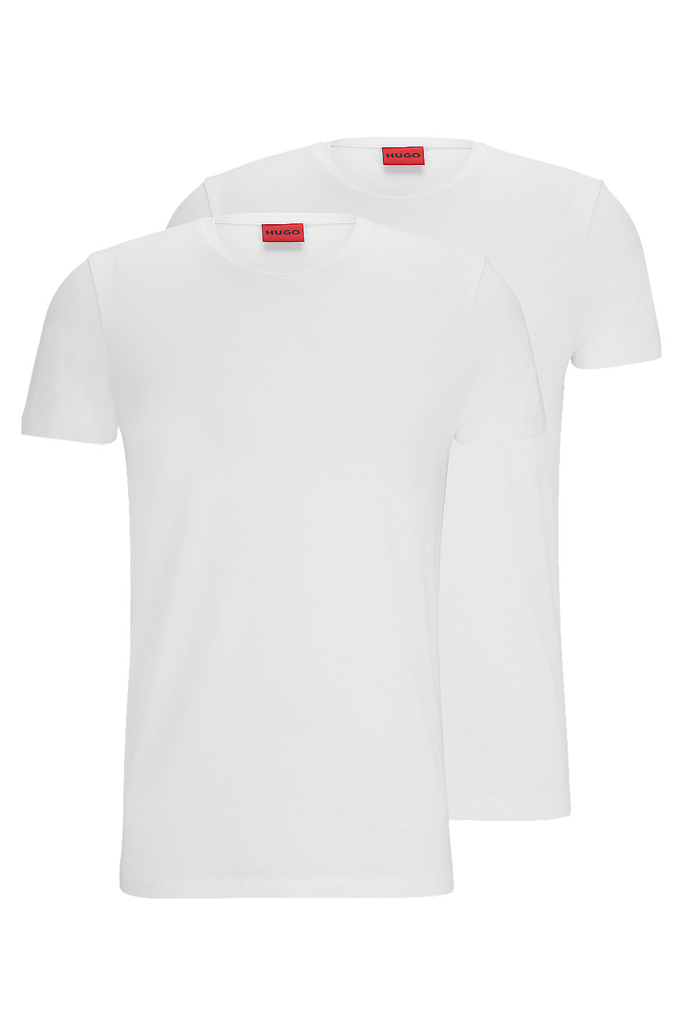 HUGO - Two-pack of slim-fit T-shirts in stretch cotton